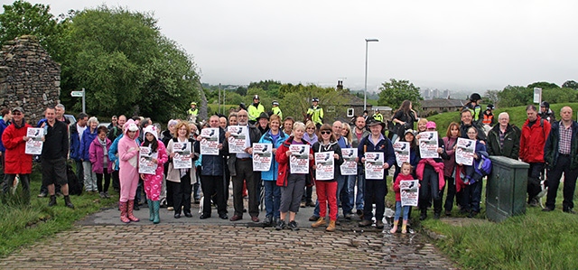 Protest walk against Rooley Moor Wind Farm