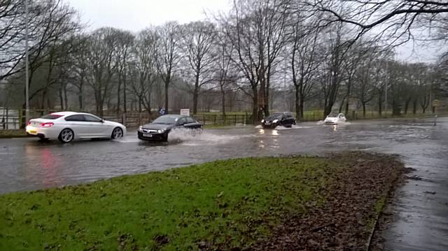 Flooding on Roch Valley Way 