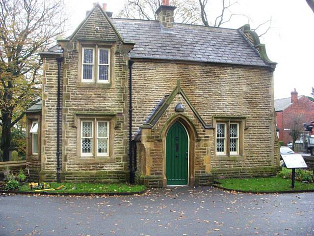 Refurbished east lodge at Rochdale Cemetery 