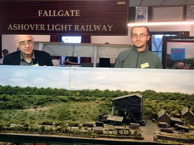 Stephen Little and Matthew Barrett at the Model Railway Exhibition