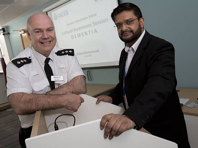 Chief Inspector John Taylor and Shahid Mohammed from BME Health and Wellbeing
