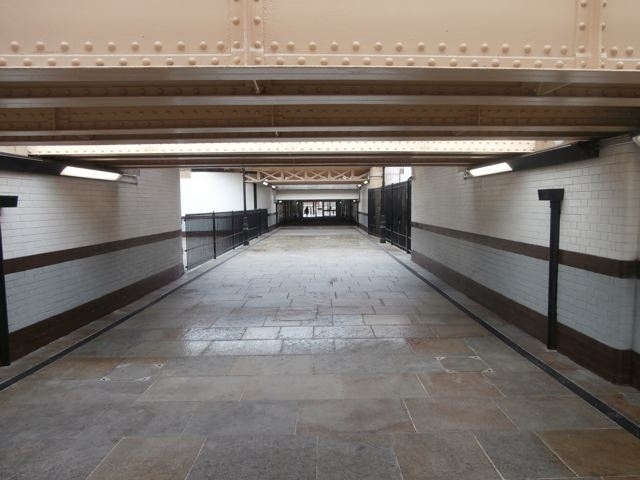 Rochdale station subway - after refurbishment