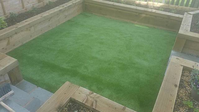 Rochdale Carpet Warehouse can also cater for your outdoor needs with fully-fitted artificial grass