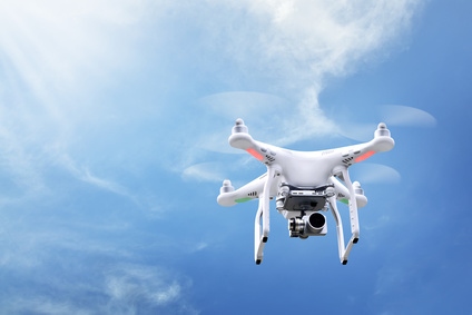 Drone with camera fitted (stock image)