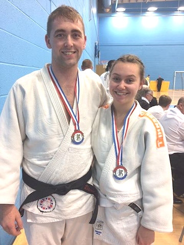 Gold for Dave Hulme and Silver medal for Noa Docherty, Rochdale Judo Club 