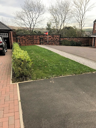 Persimmon Homes have submitted details for the proposed path and cycleway that will run alongside Laura's house in place of this grass