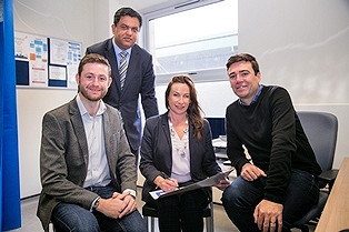 Jim McMahon (MP Oldham West and Royton), Dr Zahid Chauhan (creator of Homeless-Friendly), Vicky Riding (Chief Executive, BARDOC) and Andy Burnham (the Mayor of Greater Manchester).