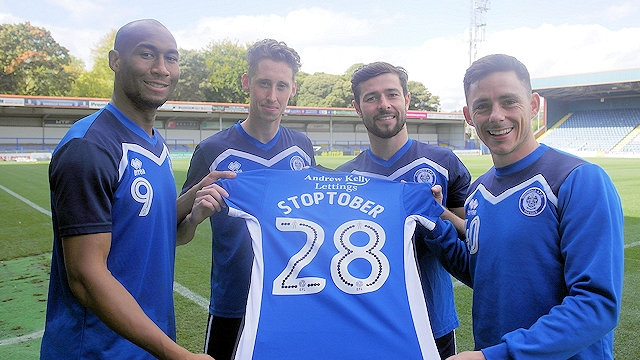 Rochdale Football Club supporting Stoptober