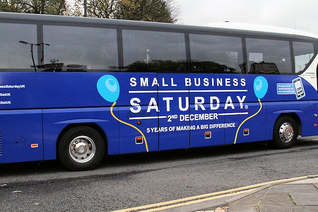 Rochdale was one of 29 nationwide stops for the Small Business Saturday bus 