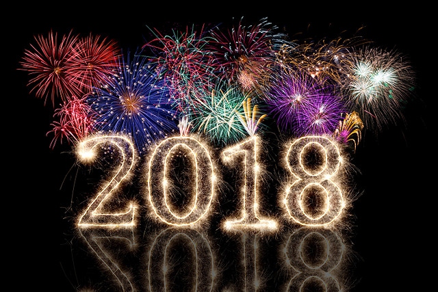 There will be firework displays at 5.30pm for families and at midnight to ring in 2018