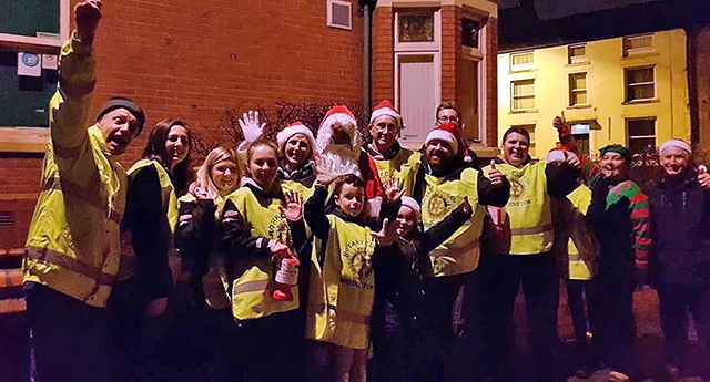 Middleton Rotary Club escorted Santa around the streets of Middleton