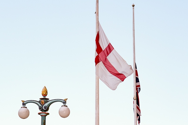 Flags lowered at Rochdale Town Hall in honour of former Mayoress Elaine Dutton