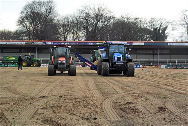 Work on the pitch in 2017 has not prevented postponements this winter