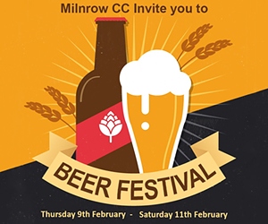 Beer & Gin Festival, Friday and Saturday, Milnrow Cricket Club