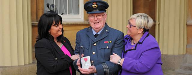 Wing Commander David Forbes with his MBE