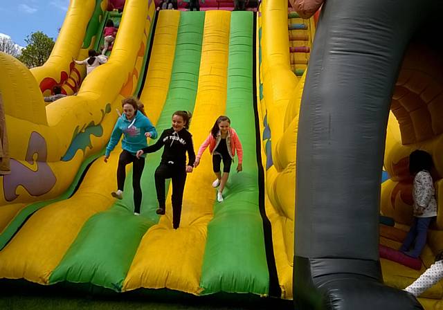 Mega Slide ay Inflatable Fun World in Springfield Park
