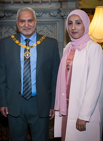 Deputy Mayor Mohammed Zaman and Deputy Mayoress Naaira Zaman