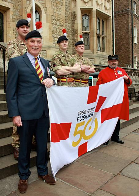 The Royal Regiment of Fusiliers 50th anniversary logo