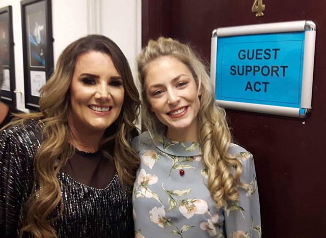 Rochdale singer Olivia Deane (right) supports Sam Bailey on tour 
