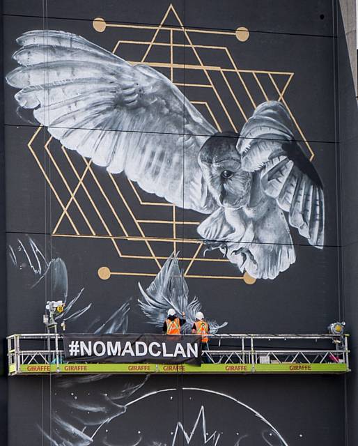 Rochdale artist helps creates UK’S tallest mural soaring above Leeds city skyline Athena Rising