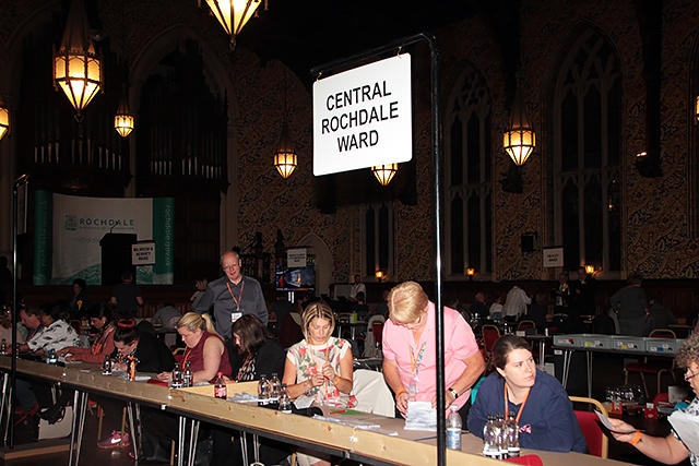 Rochdale Town Hall - Election Count