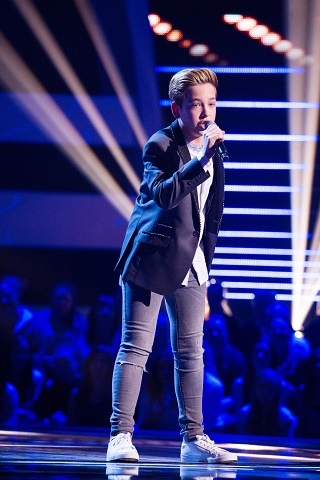Riccardo on The Voice UK Kids earlier this year