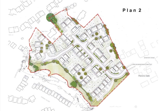 The revised proposals for the Dean Farm development