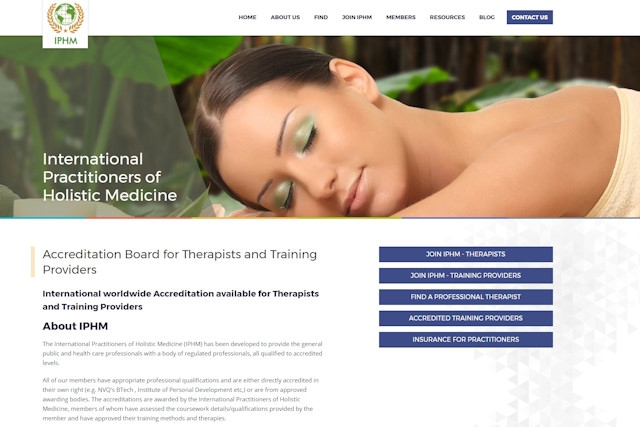 International Practitioners of Holistic Medicine has a fresh new look and an efficient management system.