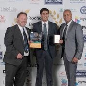 Azeem Amir - Sports Achiever of the Year with Russ Green, Chief Executive, Rochdale AFC 