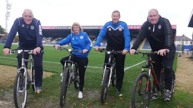 Community Trust staff will be cycling to Bradford City on Saturday to raise money