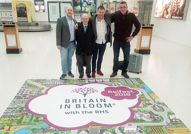 The Rochdale in Bloom committee: Phil Massey, Councillor Billy Sheerin, Andrew Nutter, Paul Ellison