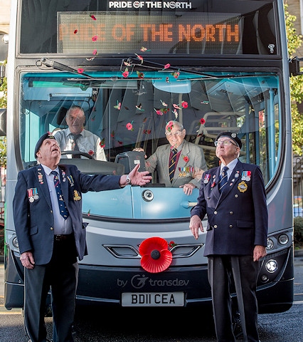 Rosso buses will wear poppies for the World War One centenary