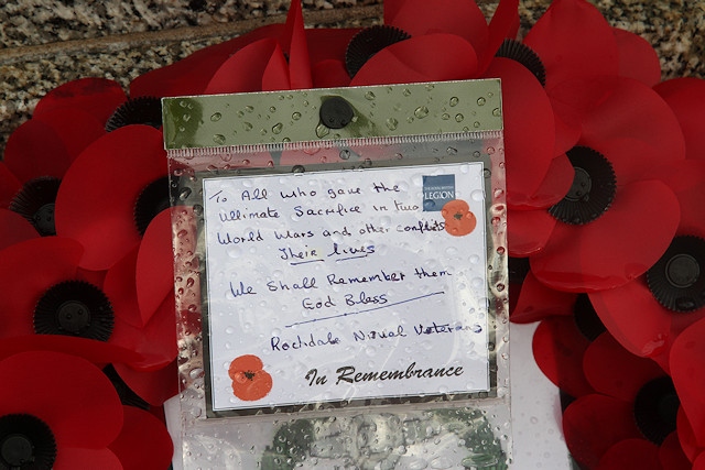 Rochdale Remembrance Sunday 2018, World War One Centenary, Armistice Day 2018