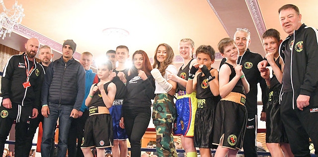 Hamer Amateur Boxing Club team before the bouts