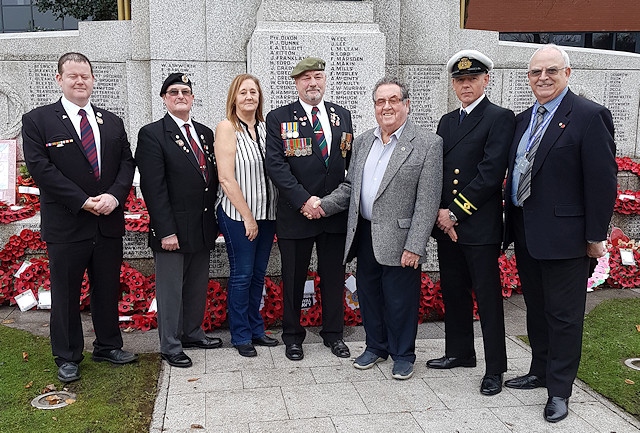 Heywood Township councillors with local veterans
