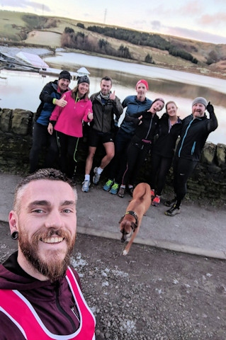 Simon Hall will be running around Cowm Park Reservoir on Saturday, with everyone invited to join in