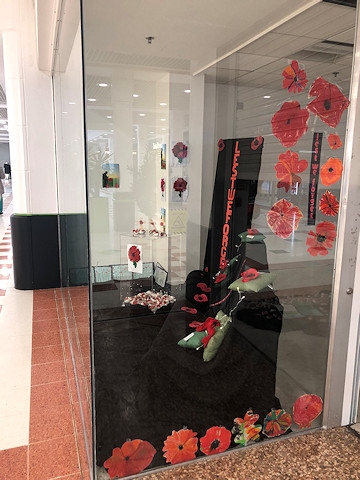 The poppy display is launched at Rochdale Exchange