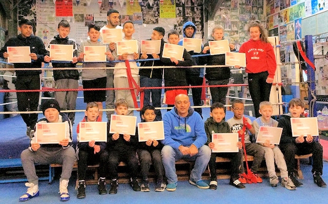 Hamer Boxing youngsters with their life saving certificates