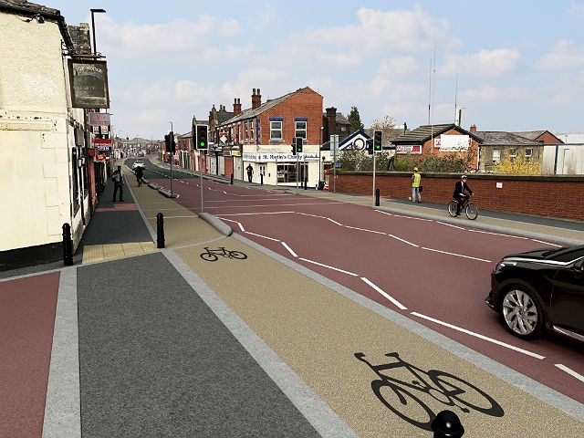 Artist's impression of the proposed Beeline route in Castleton