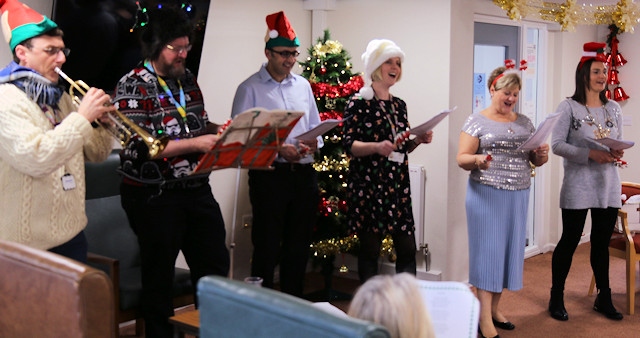 RBH staff bring Christmas cheer to the residents of their Independent Living Schemes in the Rochdale borough