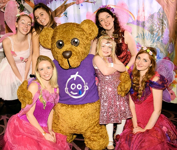 Ella Chadwick joined Bernard Bear and the fairies at the Great Ormond Street Hospital festive patient party