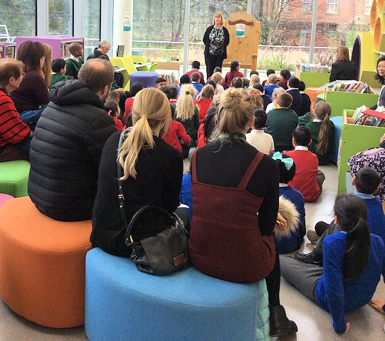 Primary schools from Rochdale at the launch of the borough’s latest Reading University Programme