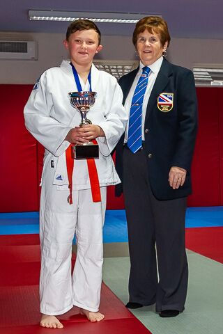 Rochdale Judo Club Junior Champion - Callum Bannister, received The Junior Club Champion Trophy