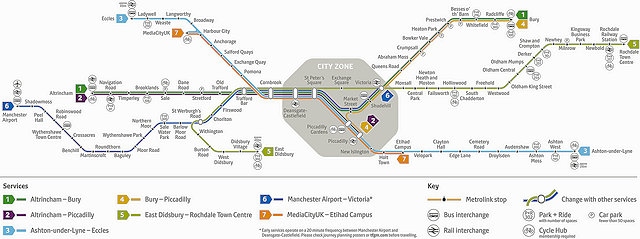 Metrolink network map 
