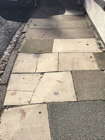 The pavement on Little Clegg Road after Virgin Media expanded their network