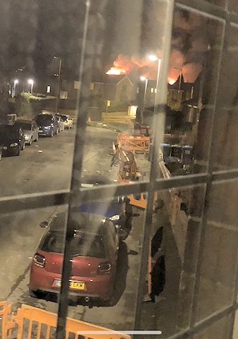 Fire at an industrial unit off Albert Royds Street