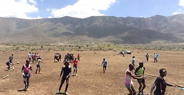 Children travelled for hours over the mountains to play rugby