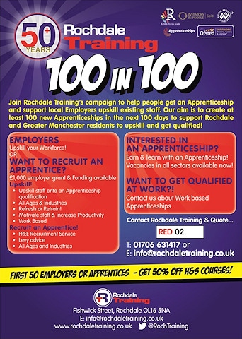Rochdale Training celebrate 100 Apprentices in 100 days