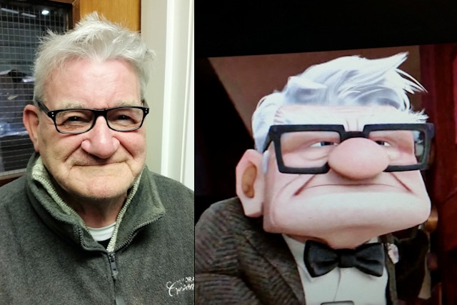 Brian also bears more than a passing resemblance to Carl from the film 'Up'