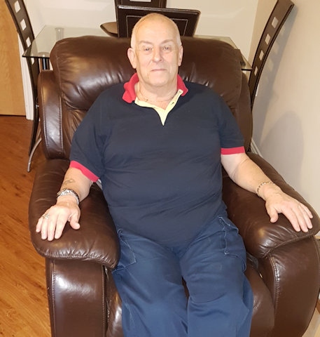 Brian Hodgson benefitted from taking part in a service allowing him to monitor his health from his home 